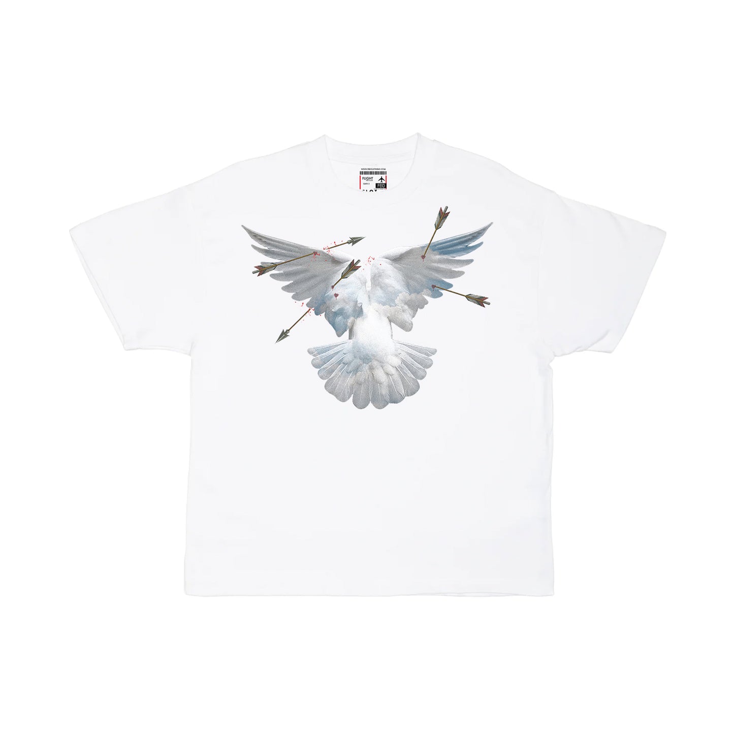 White Still Flying Heavy Tee