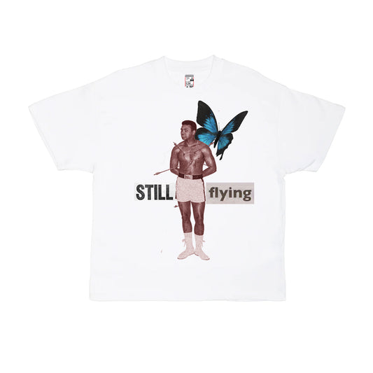 White Ali Still Flying Heavy Tee